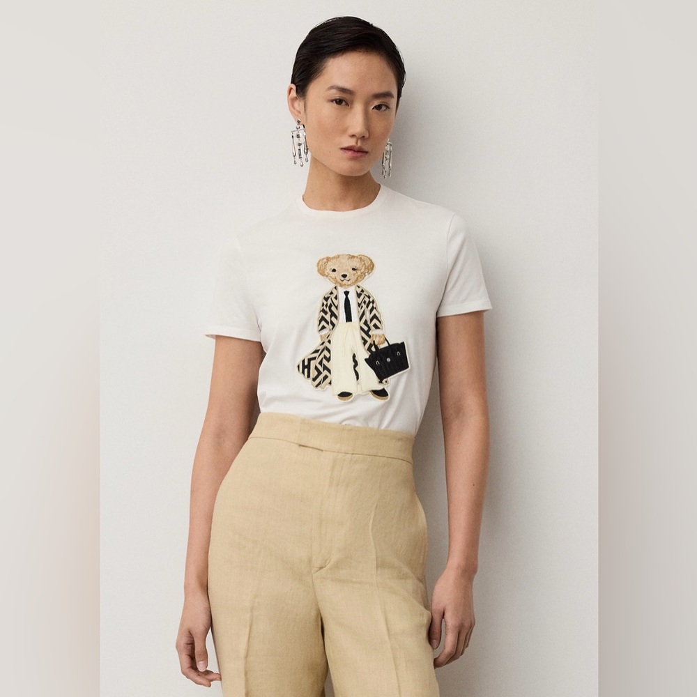 Ralph Lauren Collection Spring 2026 Polo Bear Cotton Tee - Picture 9 of 13